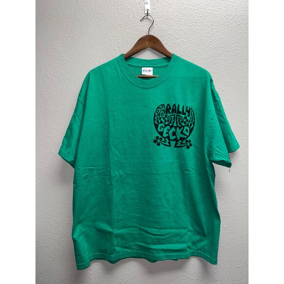 Vintage Gecko Shirt Rally Gecko Hawaii Car Promotional Green Graphic Tee XL - Picture 2 of 9